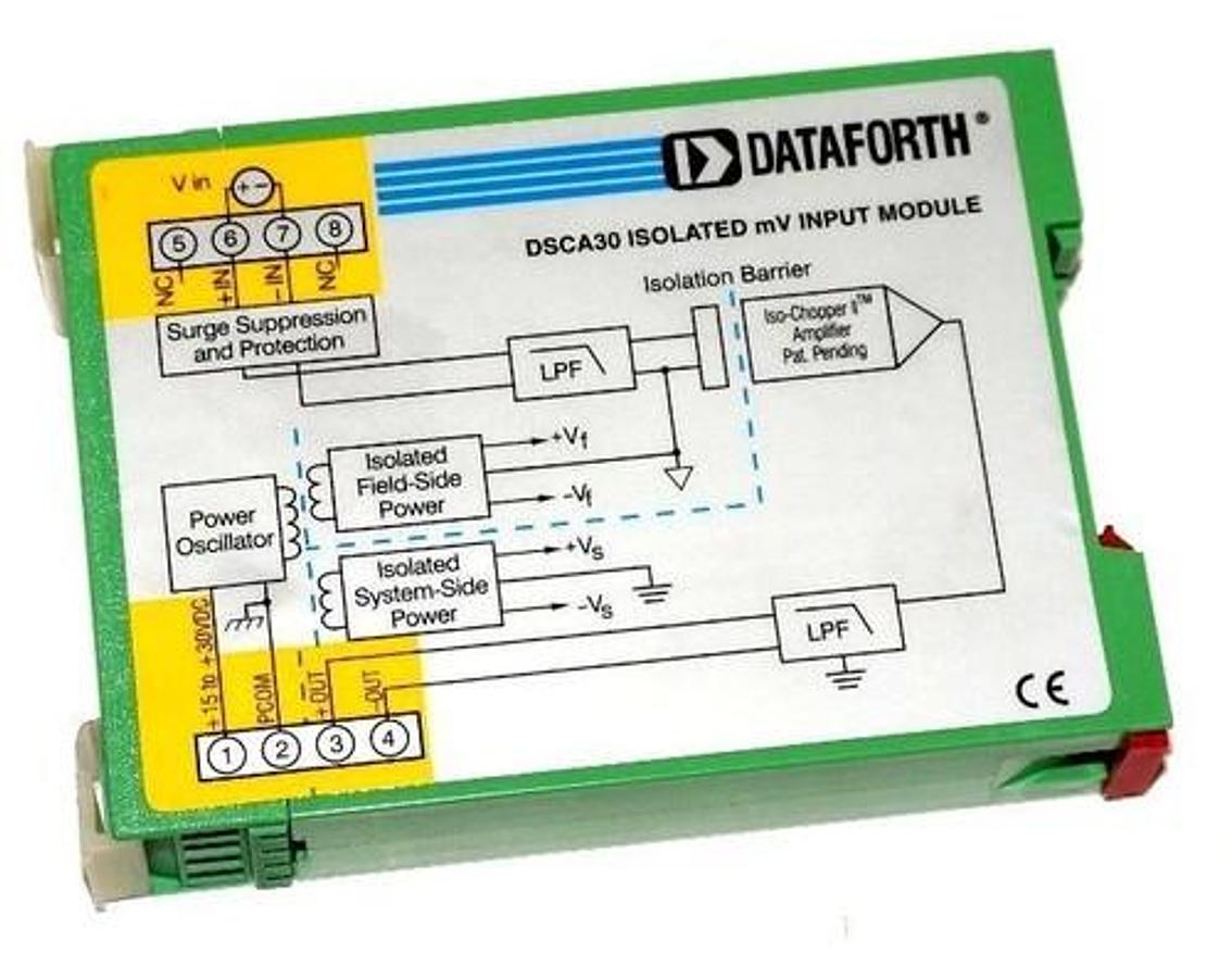 Used DATAFORTH DSCA30-02 ISOLATED ANALOG SIGNAL CONDITIONING MODULE DSCA3002