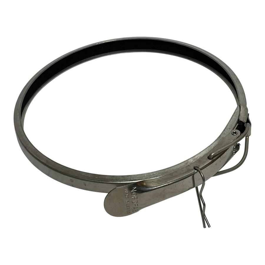Nordfab 8" Quick-Fit QF Duct Clamping Ring 304 Stainless Steel Nitrile Seal New
