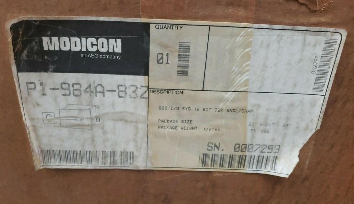 Used NEW AEG MODICON P1-984A-832 PLC SLOT RACK AS-P930-104 AS-984A-832