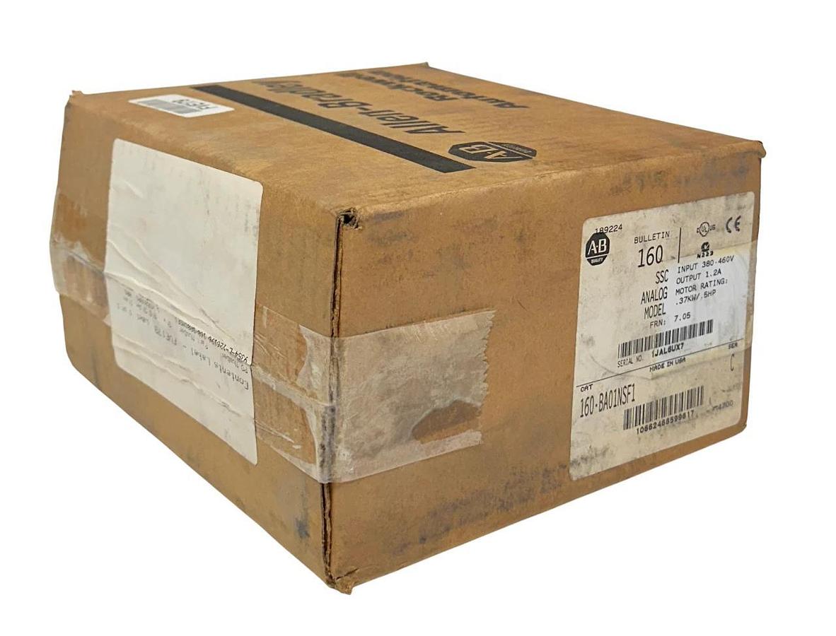 Used ALLEN BRADLEY 160-BA01NSF1 /C SSC ANALOG MODEL DRIVE .37kW/.5HP 380-460V NSFS