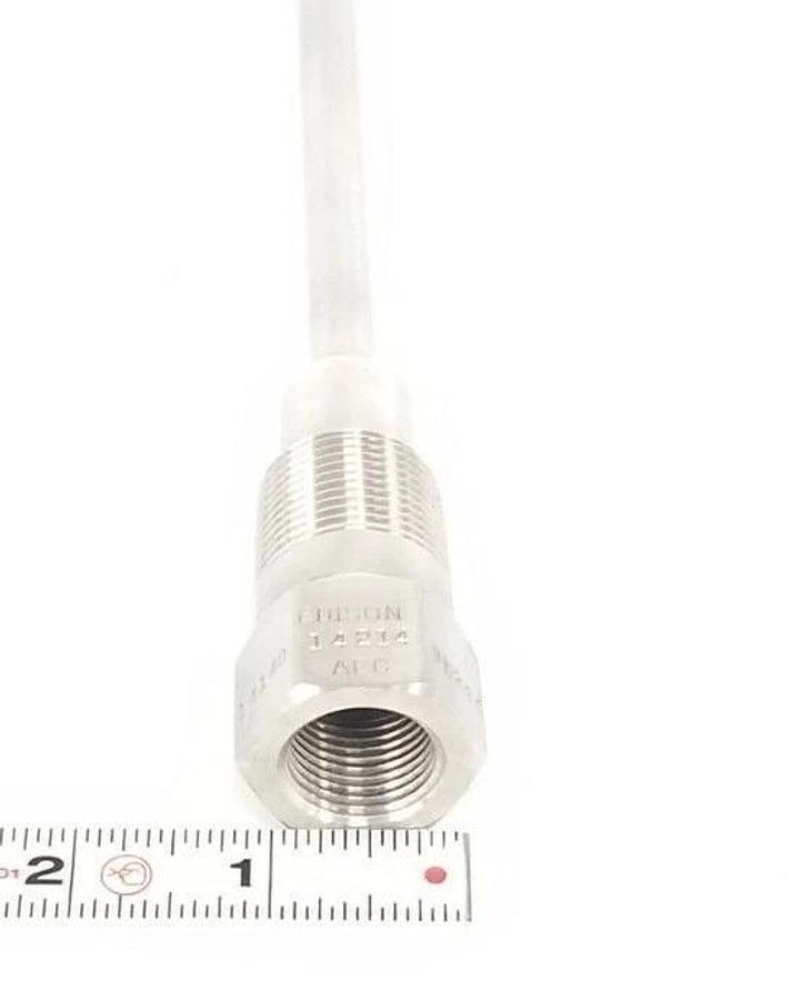 NEW EDISON 304 SS 14140 14214 05204 THREADED THERMOWELL 1-1/4'' IN. THREAD 20MM