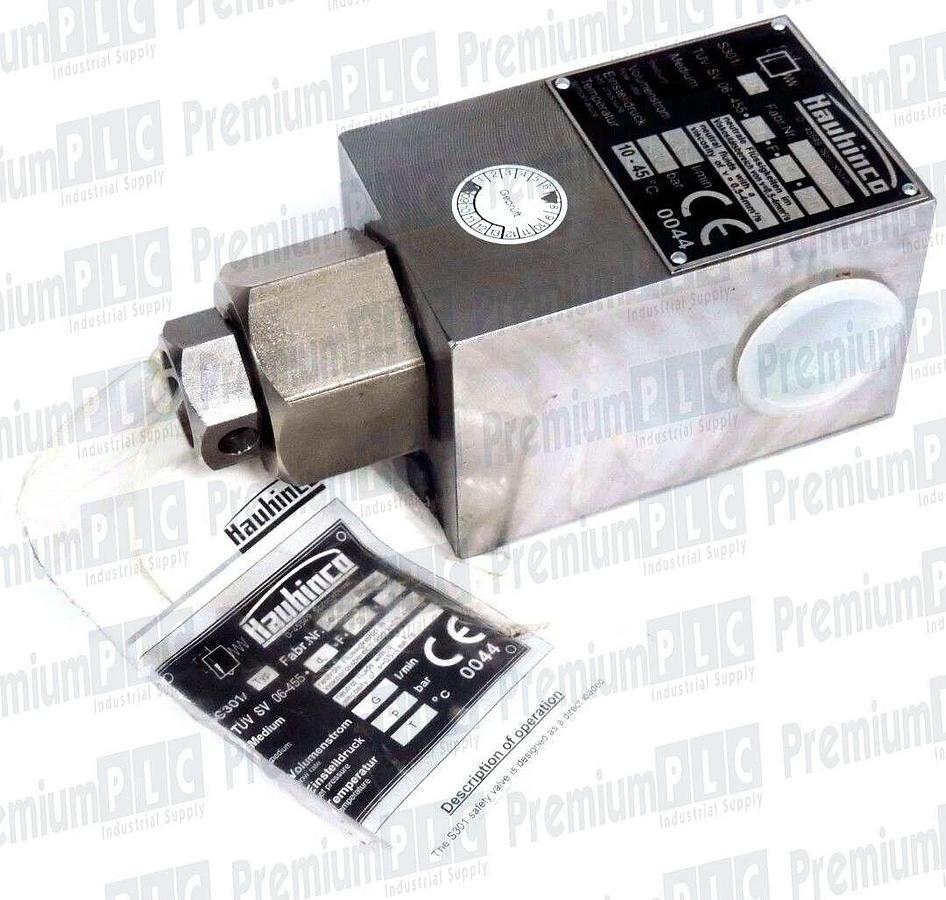 HAUHINCO S301/128 HYDRAULIC VALVE FAB 27113.08 TUV SV 06-455-12.8-F-210-220 NEW