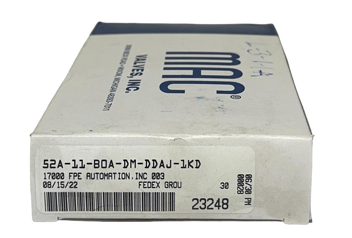 MAC VALVES 52A-11-B0A-DM-DDAJ-1KD / 52A11B0ADMDDAJ1KD SOLENOID VALVE 3-WAY NSMP