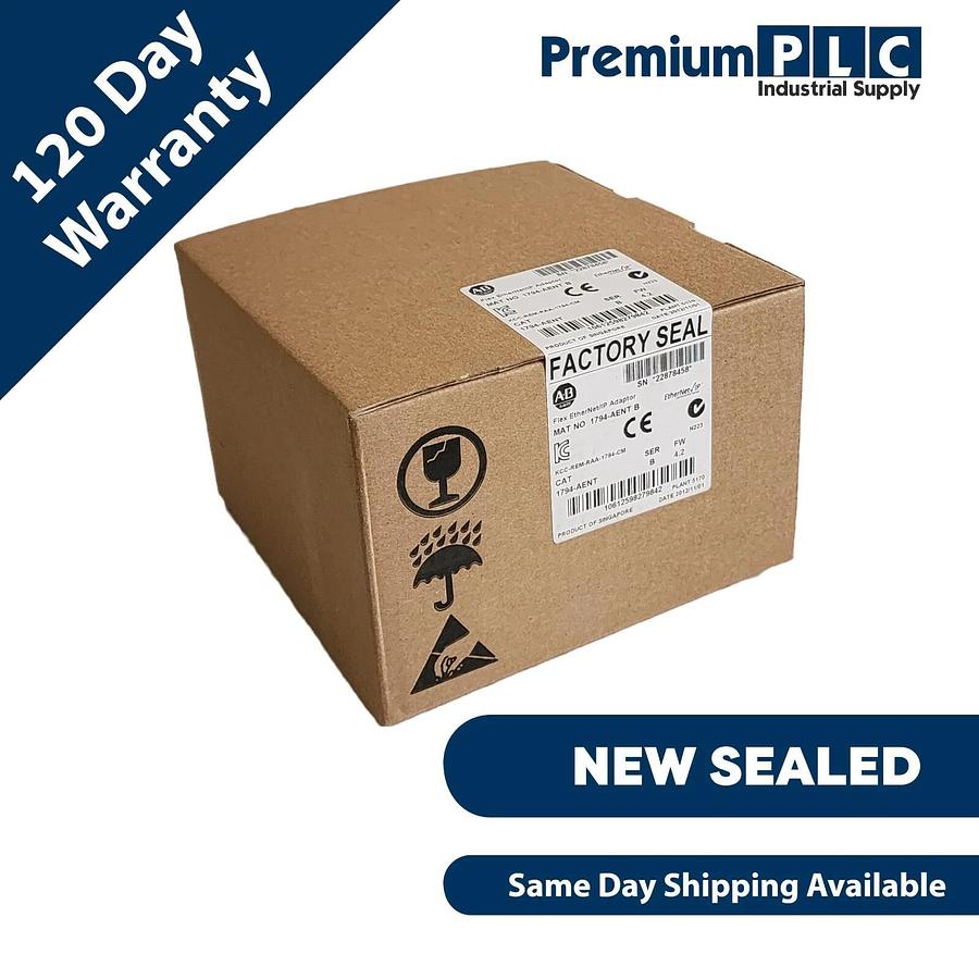 Used Allen Bradley 1794-AENT Flex I/O ENet/IP Adapter Module 1-Port 10/100Mbit NSFS