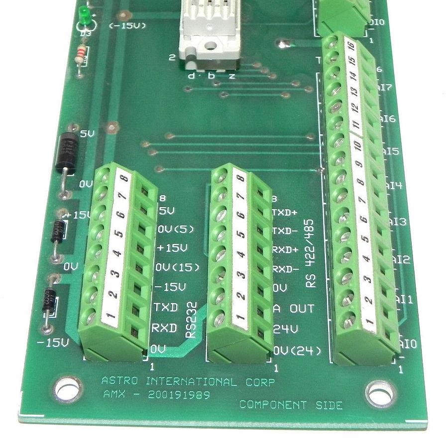 Used ASTRO INTERNATIONAL CORP AMX 200191989 AMX MOTHER BOARD