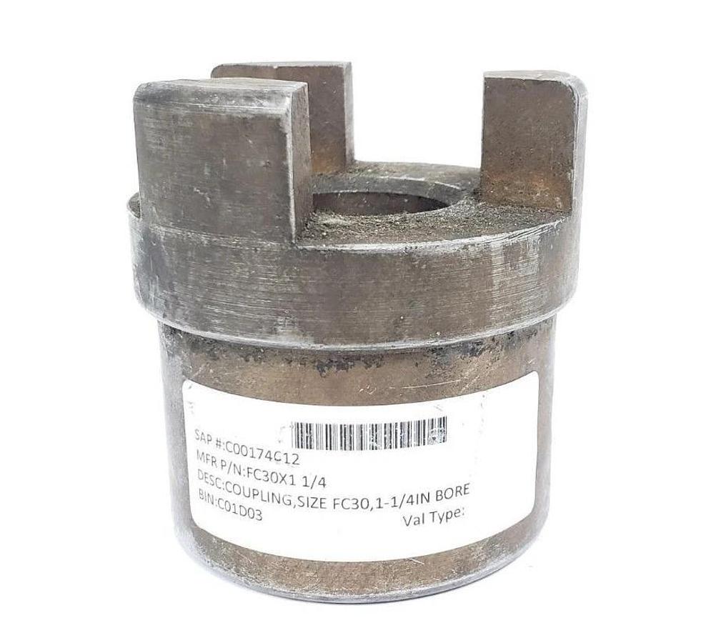 Used BOSTON GEAR FC30X1 1/4 COUPLING, SIZE FC30, 1-1/4" BORE FC30X11/4
