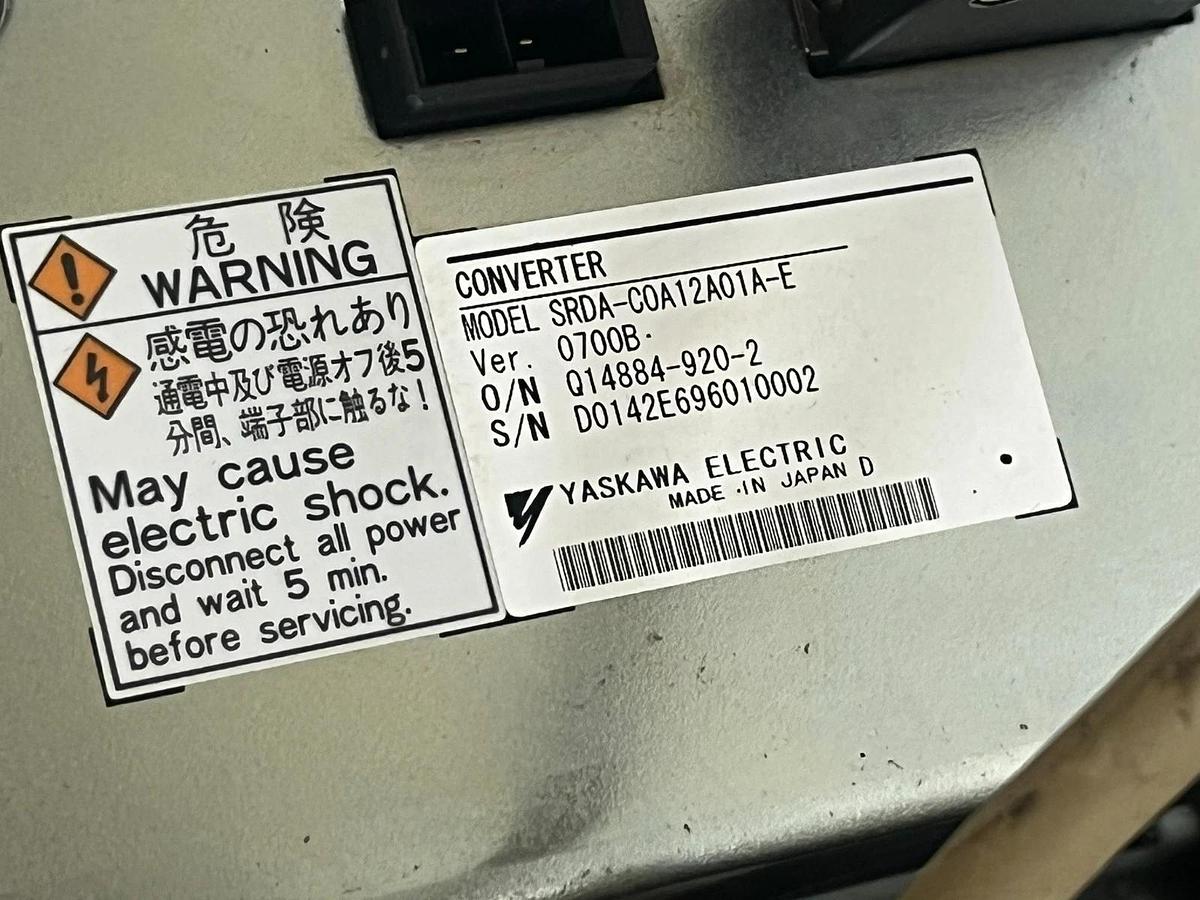 Used Yaskawa DX100 Servo Drive Stack SRDA-SDA06A01A-E SRDA-MH6 Converter Assembly