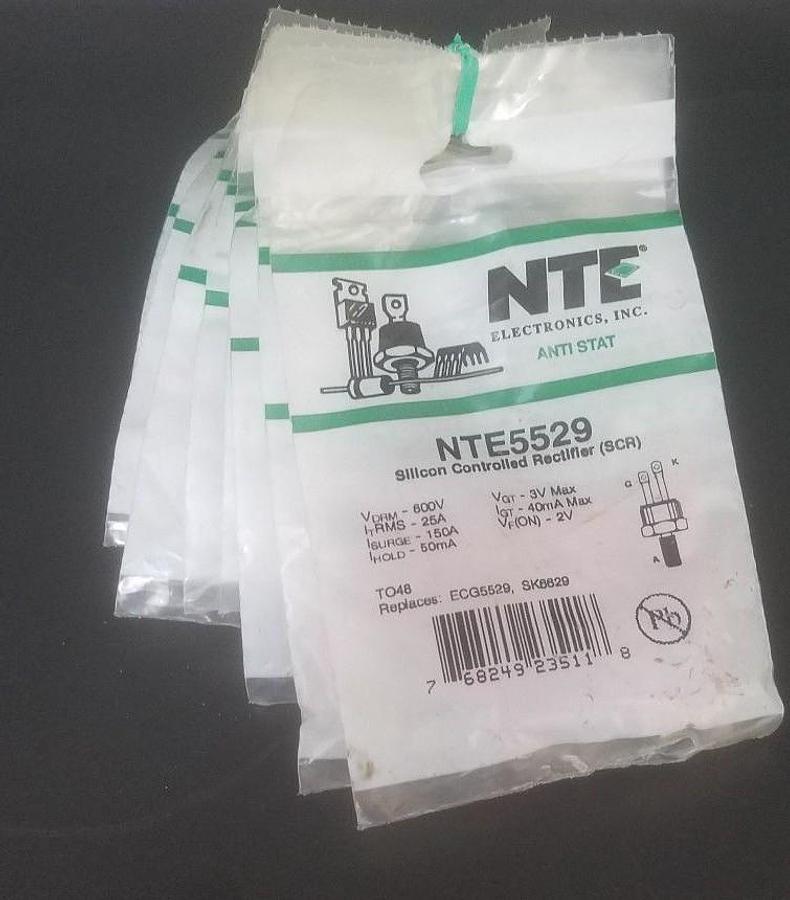 Used LOT OF 10 NEW NTE NTE5529 SILICON CONTROLLED RECTIFIERS (SCR)