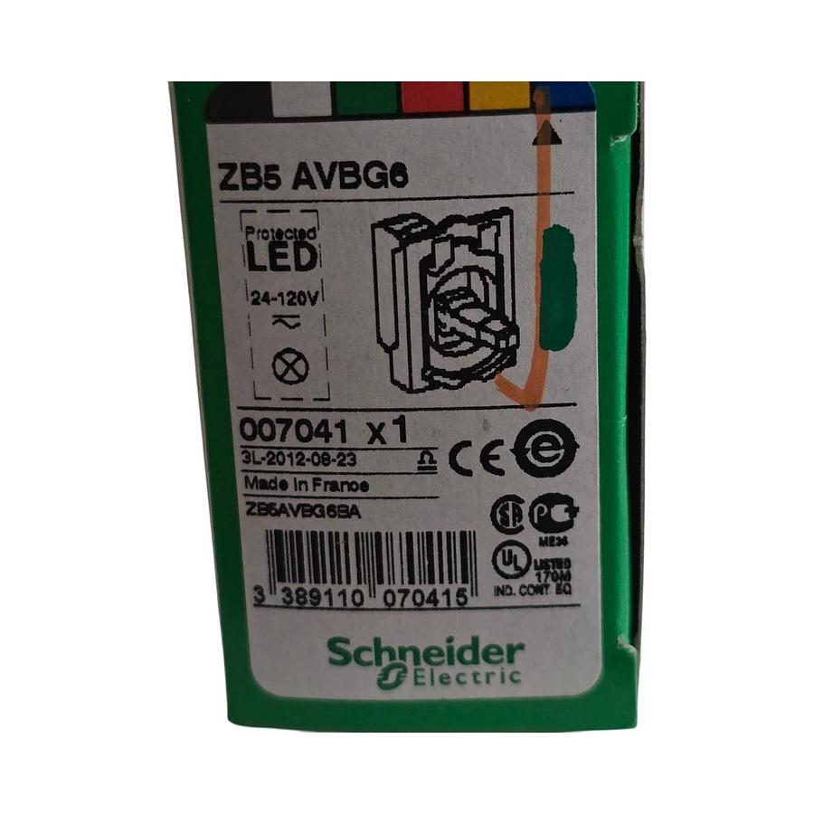 SCHNEIDER ZB5AVBG6 Harmony XB5 ZB5 LIGHT BLOCK ASSEMBLY BLUE LED 24-120V AC/DC
