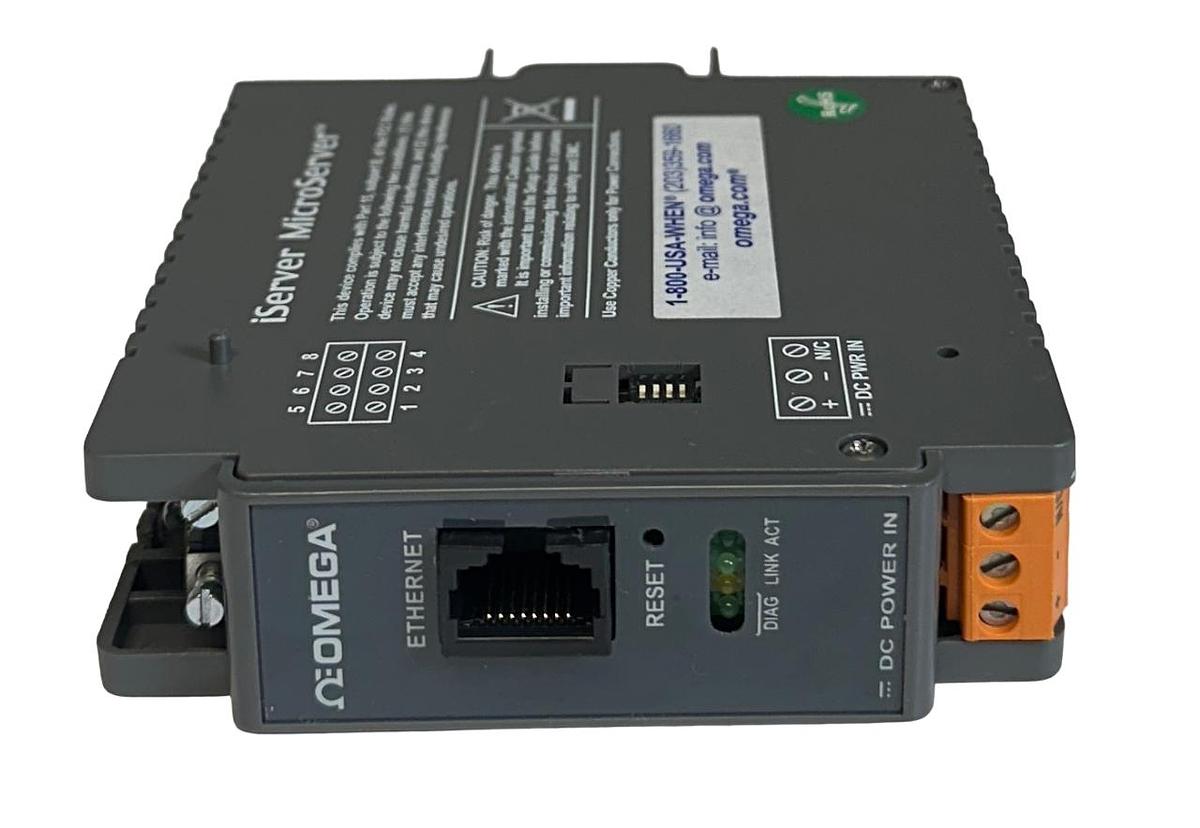 Used OMEGA ENGINEERING iTCX-D / iTCXD iSERVER MICROSERVER EtherNet THERMO INPUT NSMP