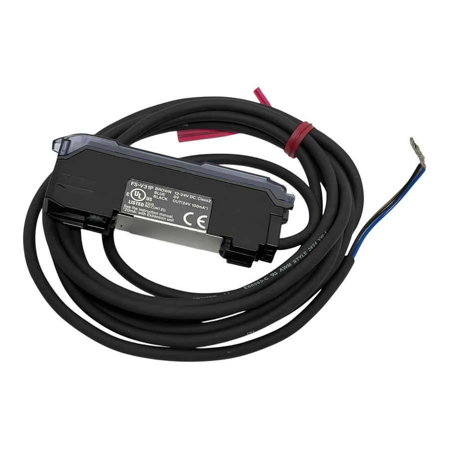 Used Keyence FS-V31P Digital Fiber Optic Sensor Amplifier Main Unit PNP New