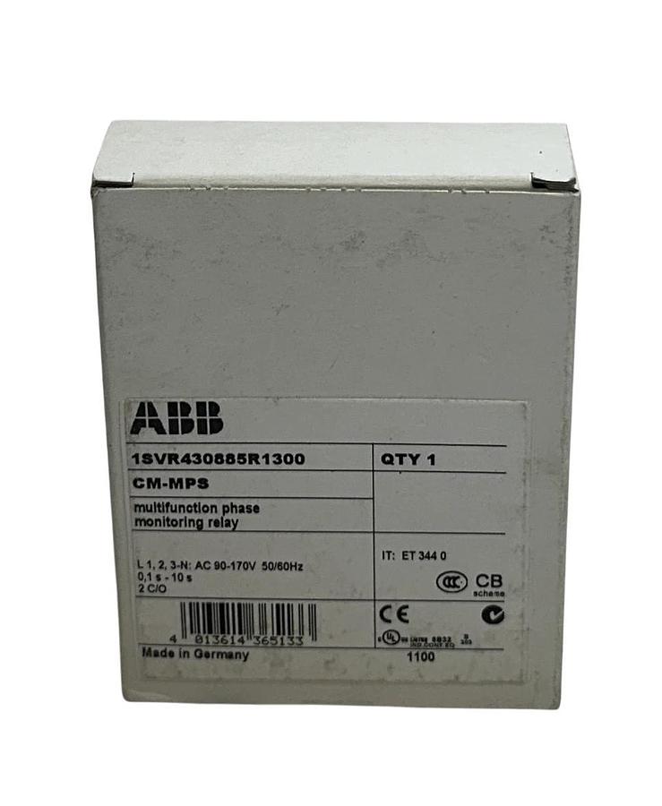 ABB CM-MPS / 1SVR430885R1300 MULTIFUNCTION PHASE MONITORING RELAY 90-170VAC NSMP