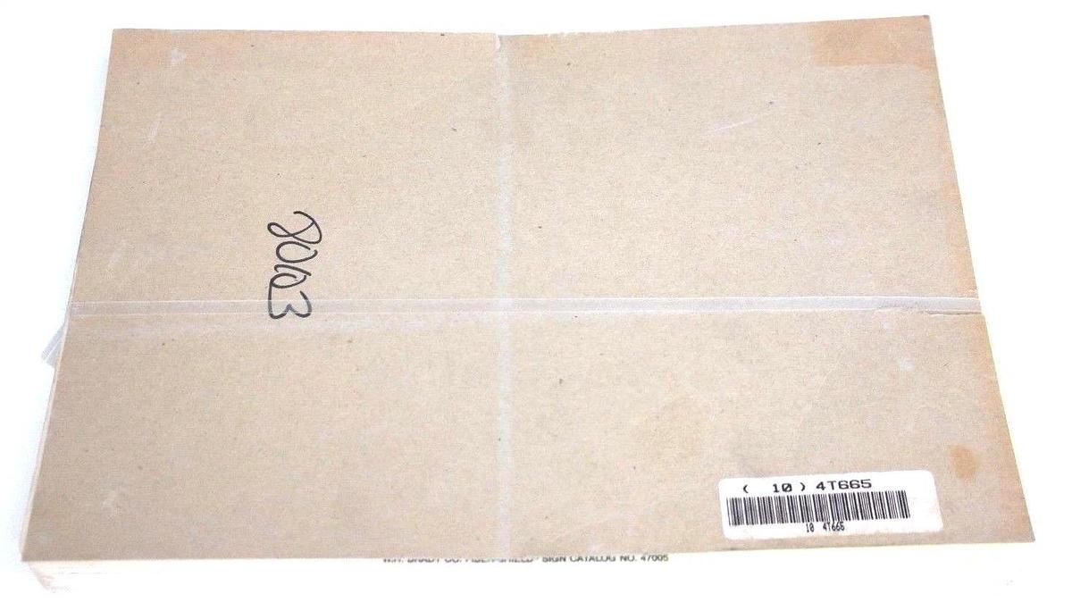 LOT OF 10 BRADY 4T665 "DANGER HIGH VOLTAGE" SIGNS 47005 10" X 14"