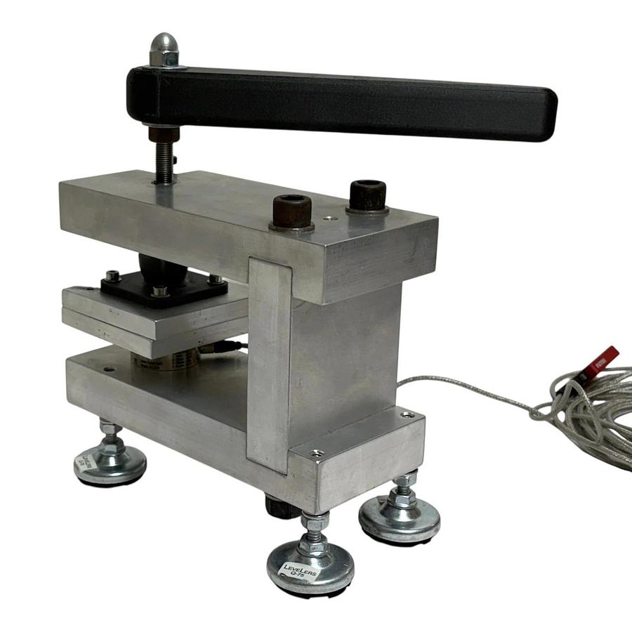 Used Futek LTH350 250 lb Load Cell on Custom Lever Press Rig with USB225 Pro Module