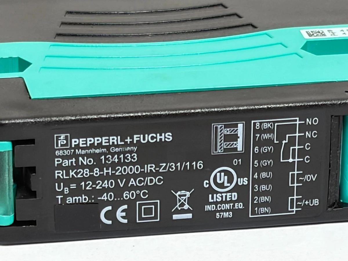 Pepperl+Fuchs RLK28-8-H-2000-IR-Z/31/116 Photoelectric Sensor 134133