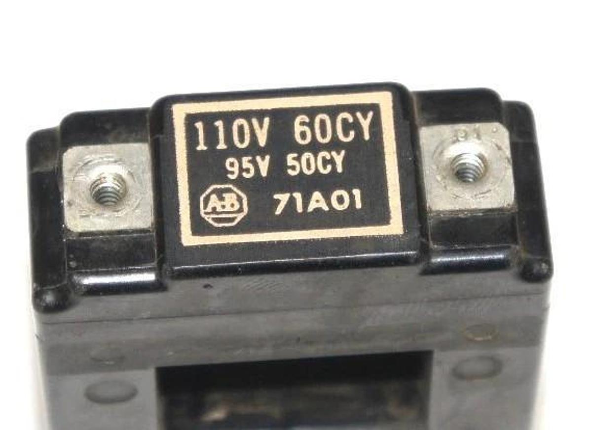 Used ALLEN BRADLEY 71A01 STARTER COIL 95-110 V, 50/60 HZ, 71-A01