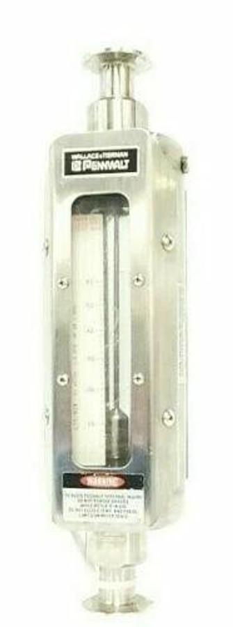 Used WALLACE & TIERNAN PENNWALT 5210P02112XXIC456SX FLOW METER 0-60LTR/MIN DI WATER