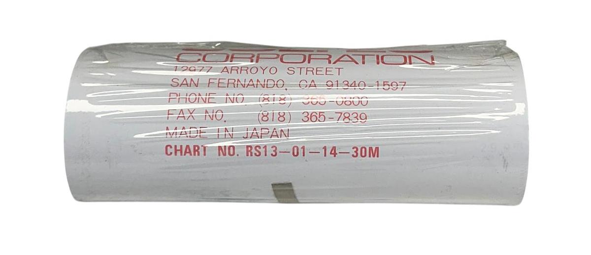 Used 25 SOLTEC RS13-01-14-30M / RS13011430M CHART PAPER ROLLS 30M NSMP