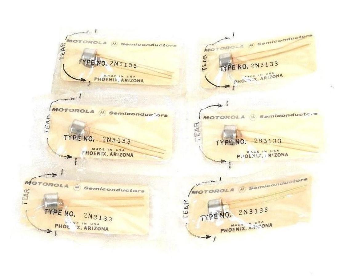 Used LOT OF 6 NEW MOTOROLA 2N3133 SEMICONDUCTORS