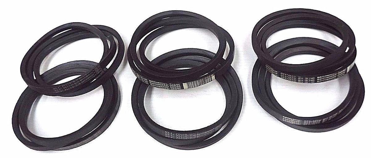 Used LOT OF 6 NEW GOODYEAR HY-T PLUS B71 (5L740) MATCHMAKER V-BELTS 5L740