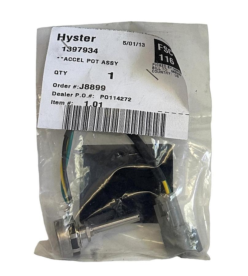 Used NEW HYSTER 1397934 / HY1397934 OEM ACCEL POT ASSEMBLY FOR FORKLIFT