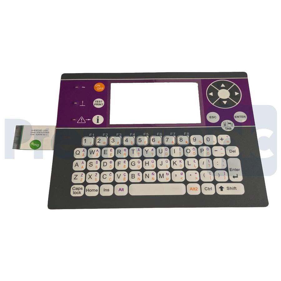 Used Markem Imaje ENM28240 Keyboard (Latin) for CIJ - 9010 9020 9030 Postal A28240