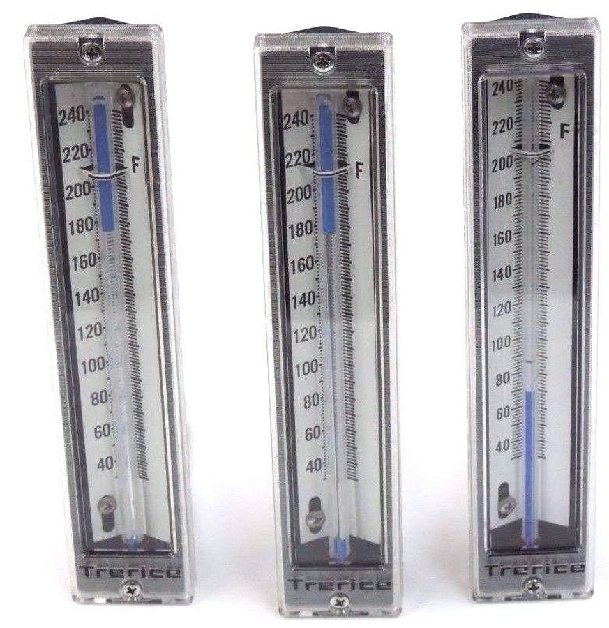 Used LOT OF 3 TRERICE 30-240 DEG. F THERMOMETERS