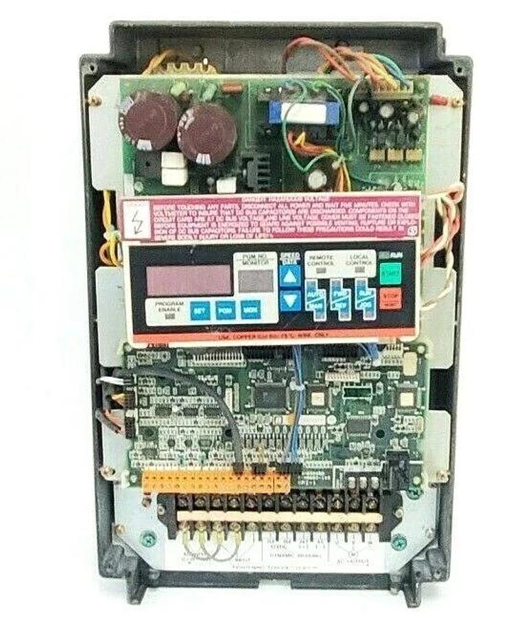 Used RELIANCE ELECTRIC 2GU41002 AC VS DRIVE, GP-2000, 2.7KVA, 2HP, 3 PHASE