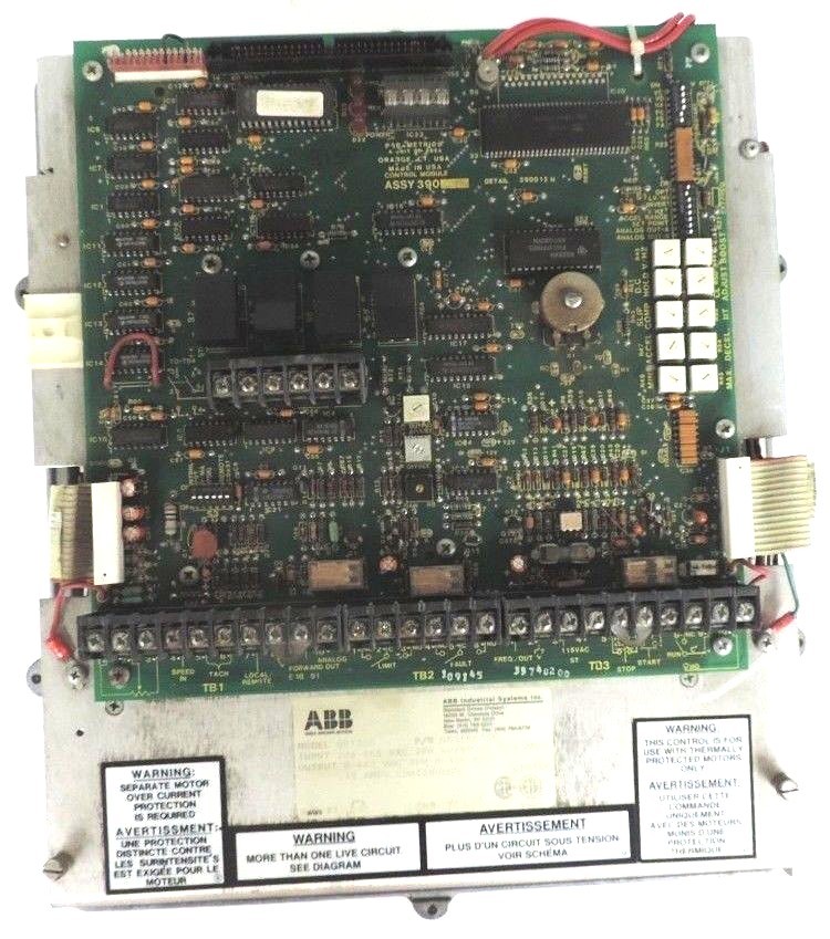 Used ABB ASEA BROWN BOVERI SPEED CONTROL DRIVE 10A 10 AMP MOD: G01000, P/N: G01000A00