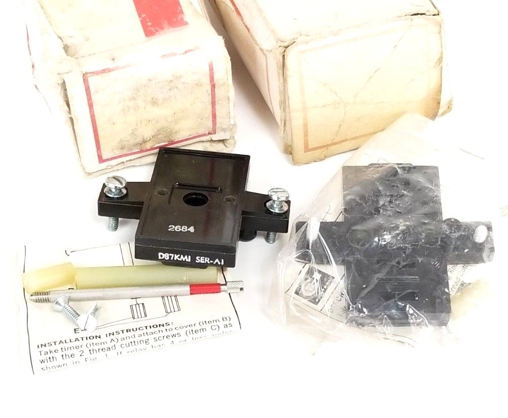 LOT OF 2 NIB EATON CUTLER HAMMER D87KM1 RELAY MOUNTING KITS SER. A1