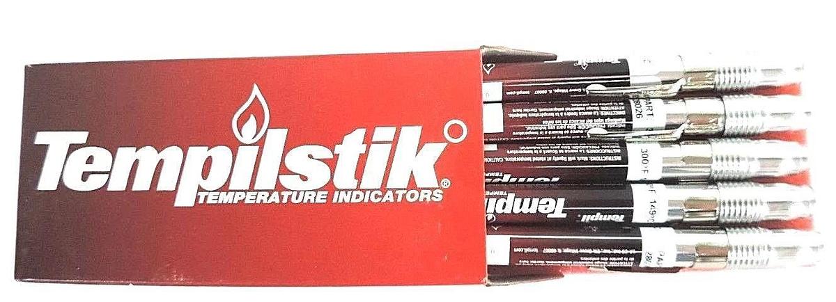 Used BOX OF 10 TEMPIL INC. 28026 TEMPILSTIK TEMPERATURE INDICATORS 300°F / 149°C
