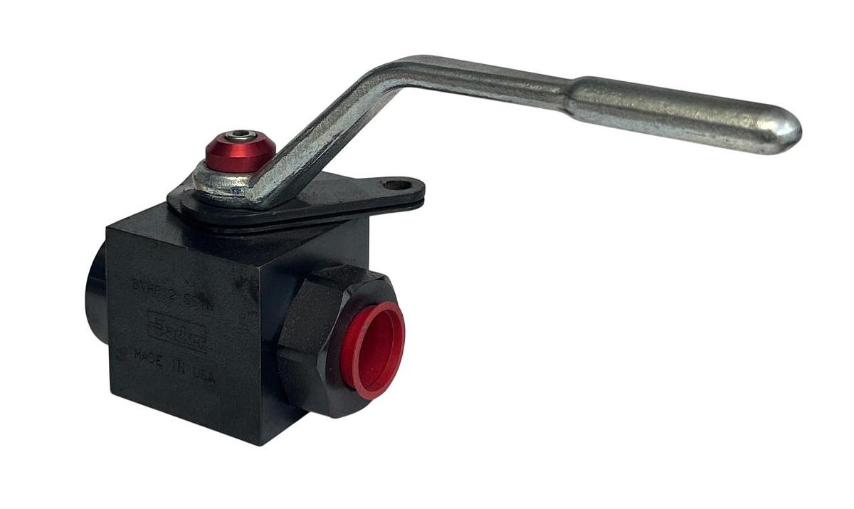 Used PARKER BVHP12NSS1N 2-WAY HIGH PRESSURE BALL VALVE BV SERIES 17-347 6000PSI NSNP