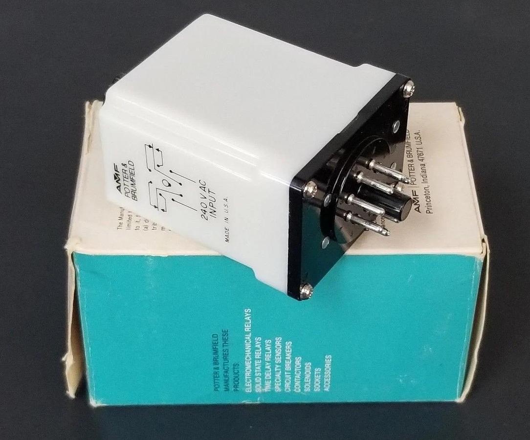 NIB AMF POTTER & BRUMFIELD CHB-38-80001 TIME DELAY RELAY, 1.0-10SEC, CHB3880001