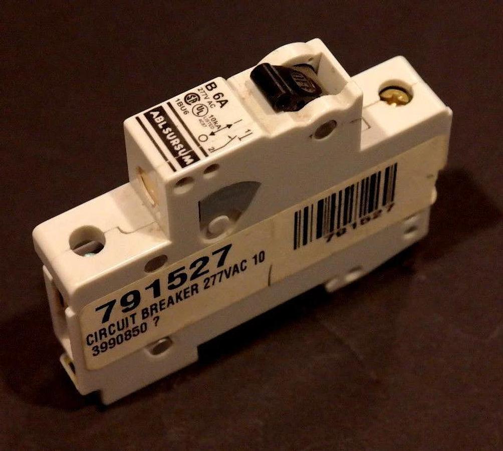 Used ALTECH SERIE V-EA MANUAL MOTOR CONTROLLER ABLSURSUM B 6A 1BU6 277VAC 10KA
