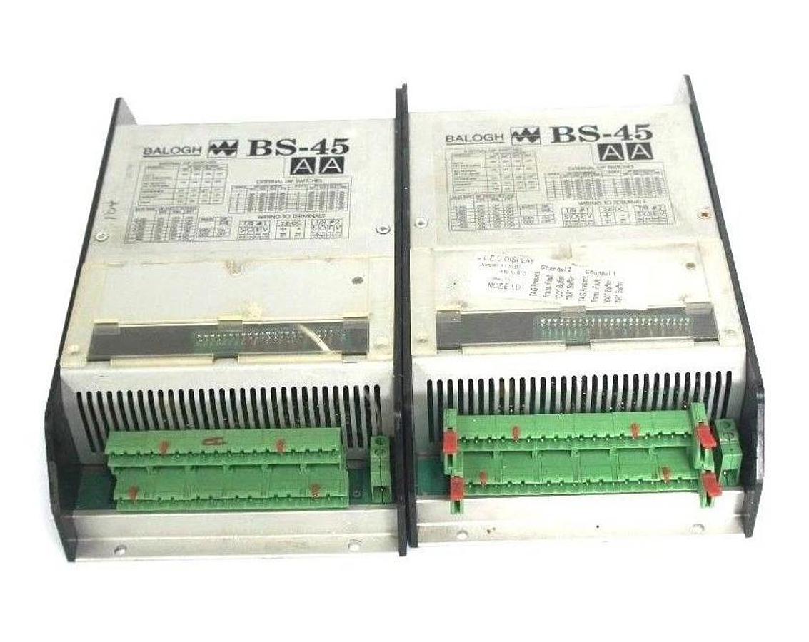 Used LOT OF 2 BALOGH BS-45-AA SERIAL CONTROL MODULES BS45AA