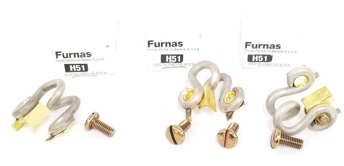 LOT OF 3 NIB FURNAS H51 HEATER ELEMENTS