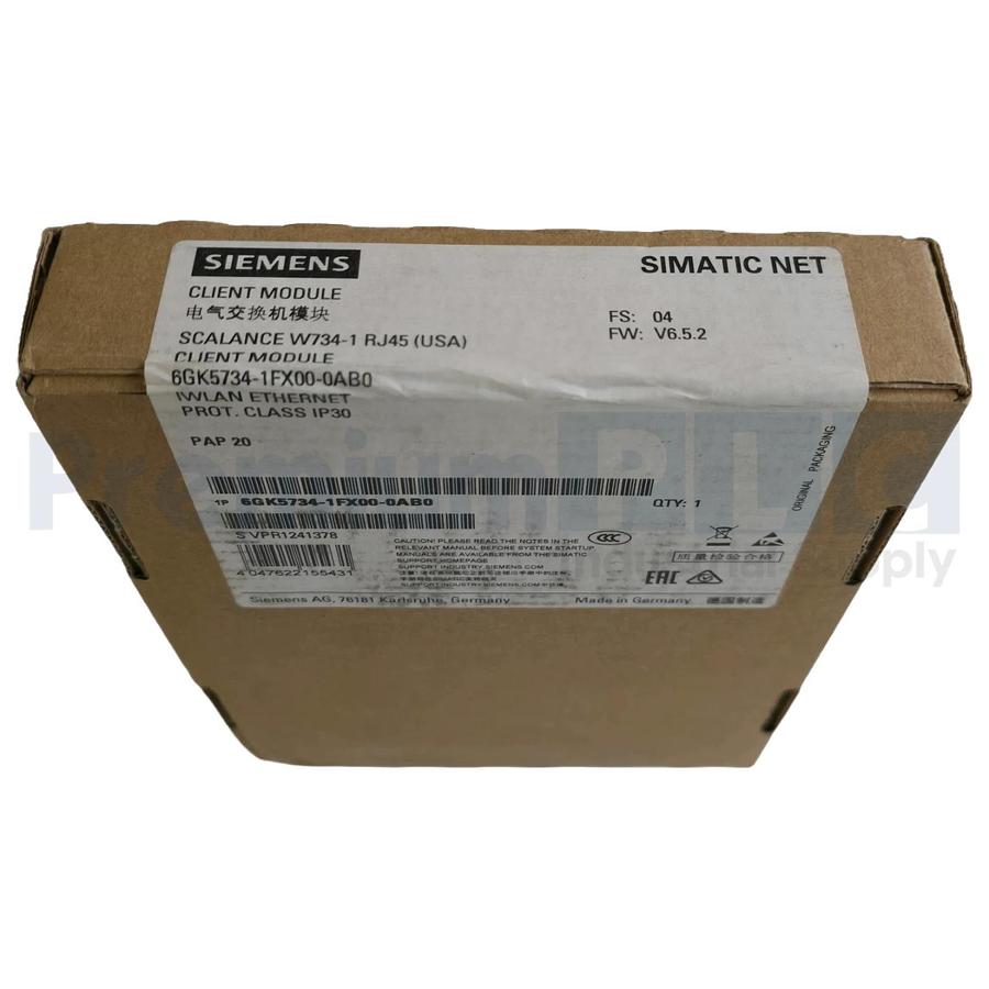 Used SIEMENS 6GK5734-1FX00-0AB0 SIMATIC NET IWLAN CLIENT MODULE SCALANCE W734 NSFS 4047622155431