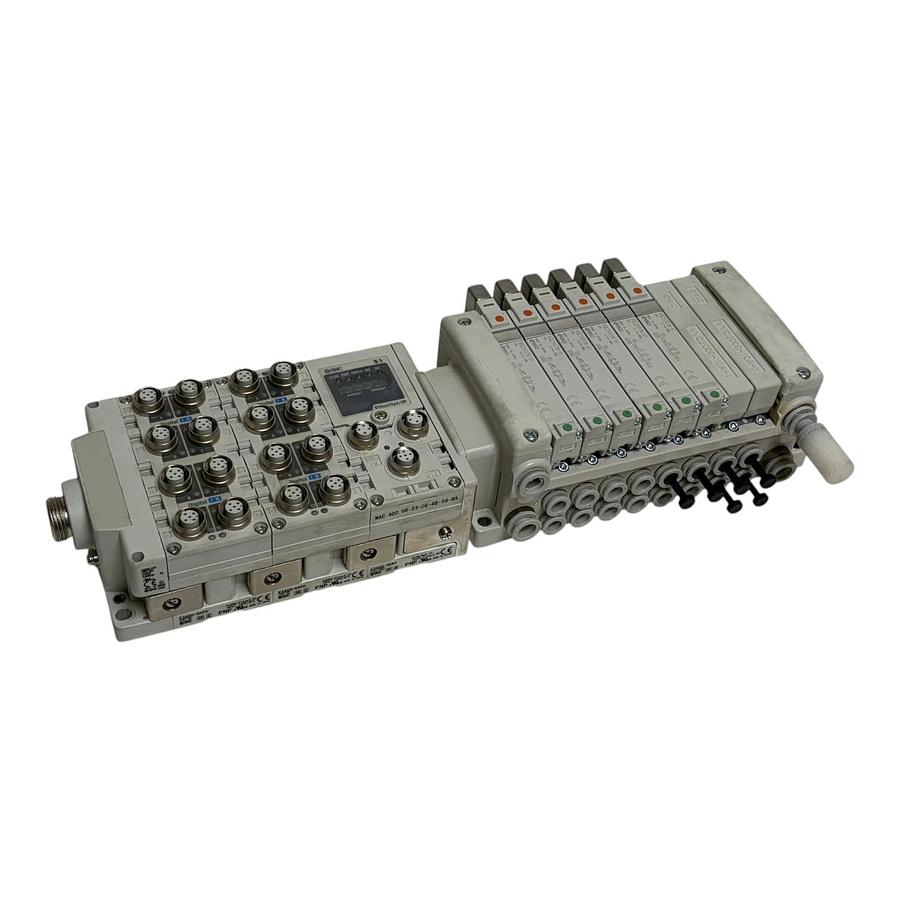 SMC EX600-SEN3 EtherNet IP Valve Manifold VQ2000 EX600-DXPD 6-Station