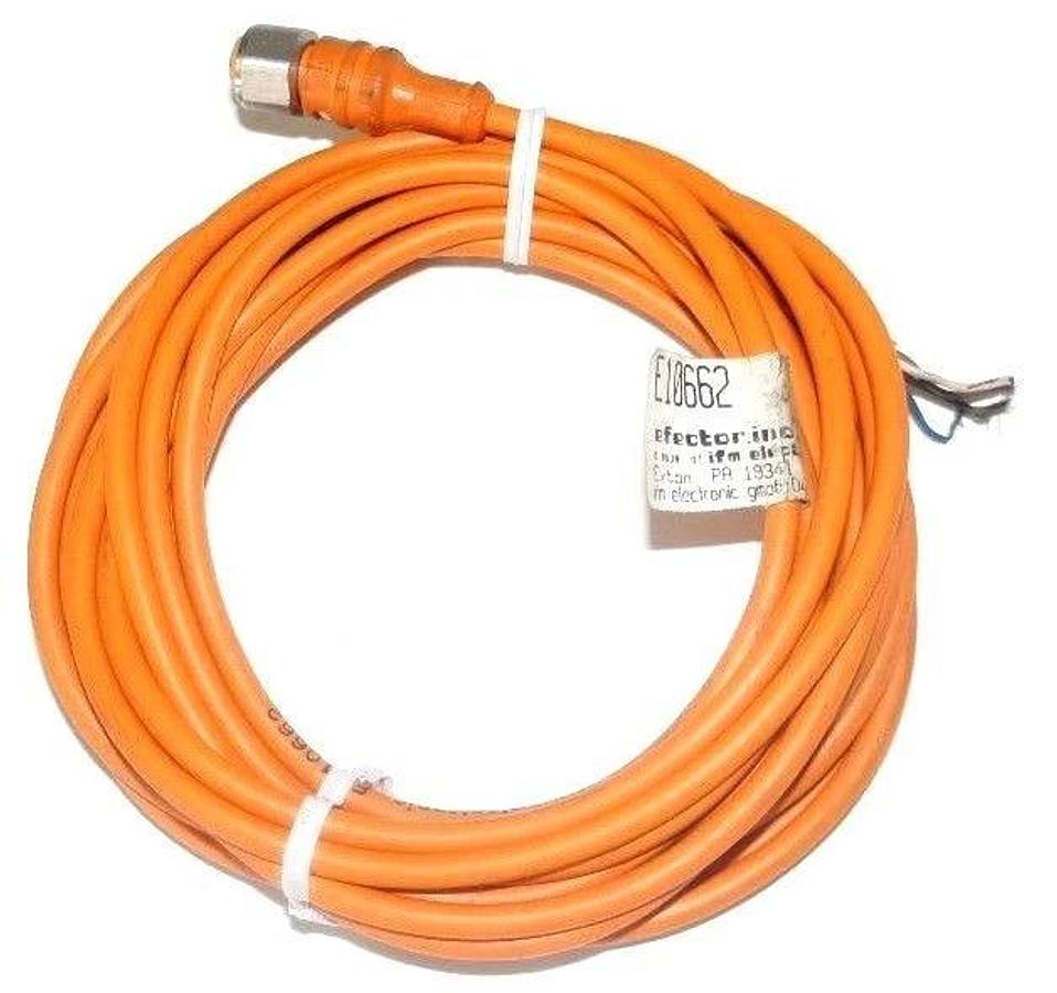 Used IFM EFECTOR E10662 CORDSET M12 CONNECTOR