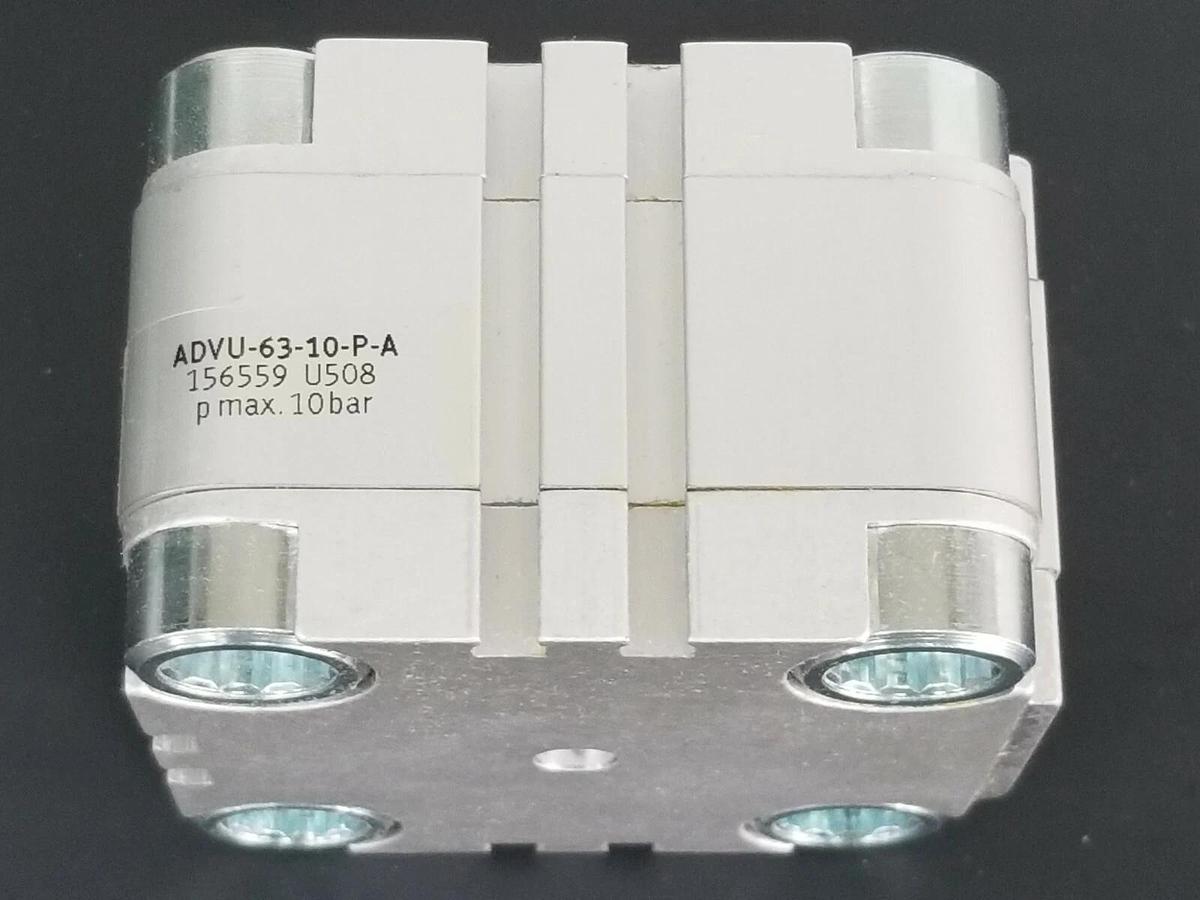 Used NIB FESTO ADVU-63-10-P-A COMPACT CYLINDER MAT. NR. 156559 SERIE: U508