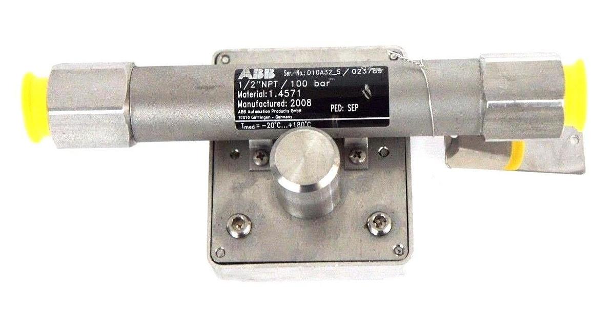 NEW ABB D10A32-5 FLOWMETER 1/2" NPT ORDER NO. 240144761/X046 D10A325