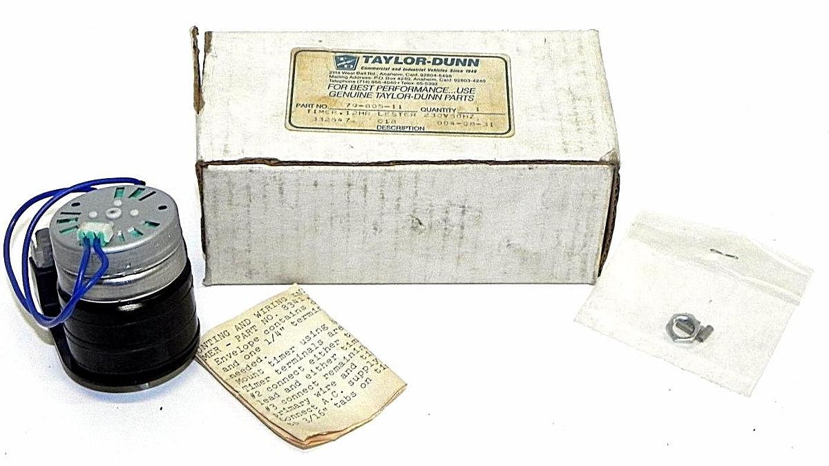 Used NIB TAYLOR DUNN 79-805-11, 12HR LESTER TIMER 7980511