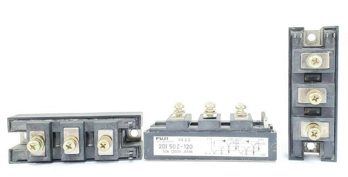 Used LOT OF 3 FUJI ELETRIC 2DI50Z-120 TRANSISTOR BLOCKS 2DI50Z120
