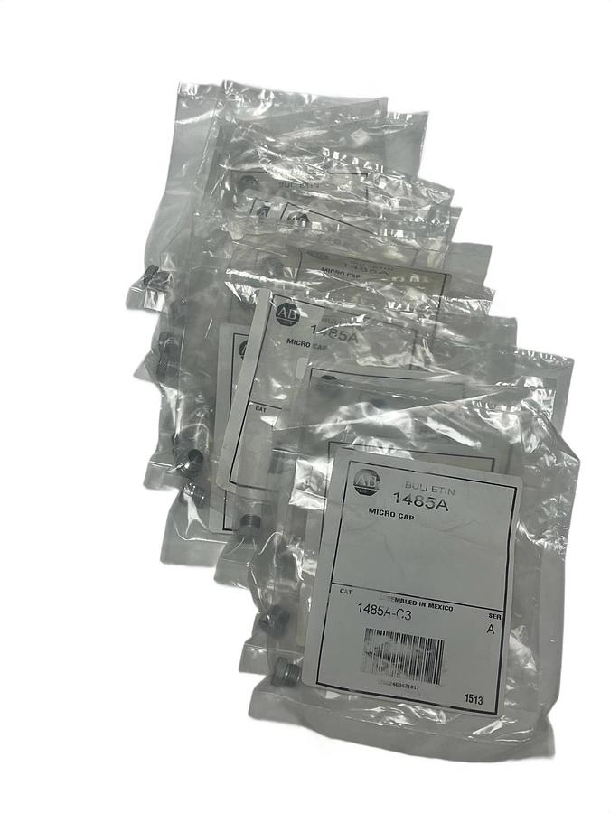 Used LOT OF 14 NEW ALLEN BRADLEY 1485A-C3 MICRO CAPS 1485AC3 SER. C , NSFS