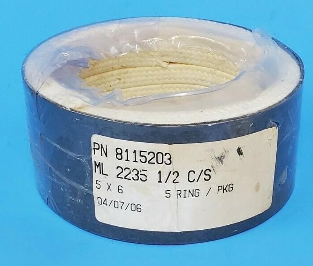 Used NEW GENERIC ML 2235 1/2 C/S 5X6 MECHANICAL PACKING, P/N: 8115203, PACK OF 5