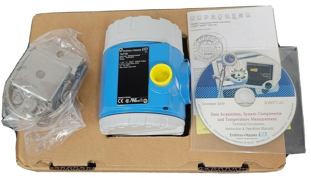 Used NEW ENDRESS HAUSER TMT162-A213AAAKA HART TRANSMITTER FW. 1.03.05 TMT162A213AAAKA