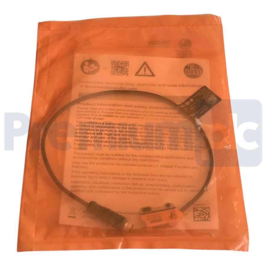 ifm O8H208 Diffuse Reflection Sensor w/BG Suppr. O8H-FPKG/IO-Link/0,30M/AS/3P