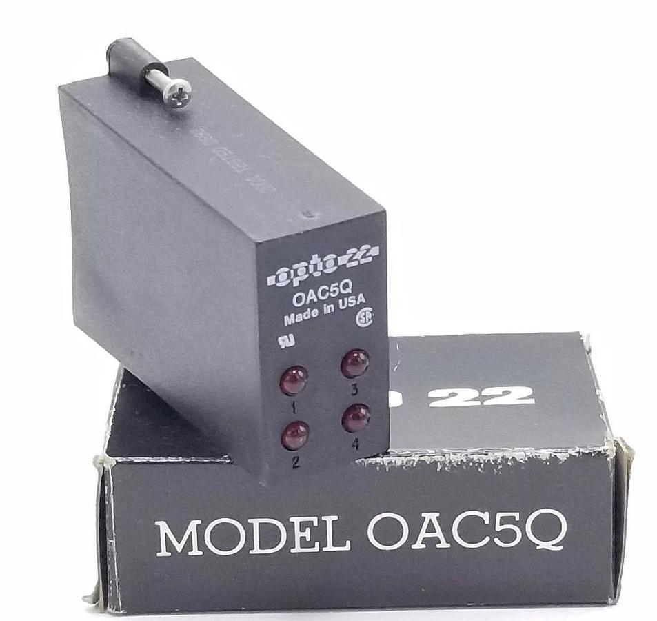 Used NIB OPTO 22 OAC5Q 4-CHANNEL AC OUTPUT MODULE
