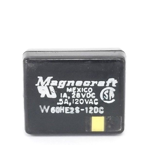 Used MAGNECRAFT W60HE2S-12DC RELAY 1A/28VDC, 0.5A/120VAC, W60HE2S12DC