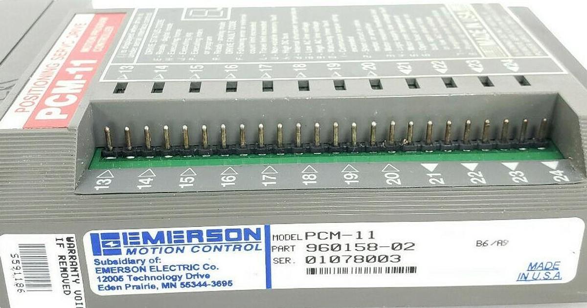 Used EMERSON PCM-11 MOTION PROGRAM CONTROLLER 960158-02